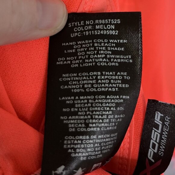 ZeroXposur Womens Sport Top Large Tankini Floral Mesh Racerback‎ Run Swim Biking - Picture 8 of 9